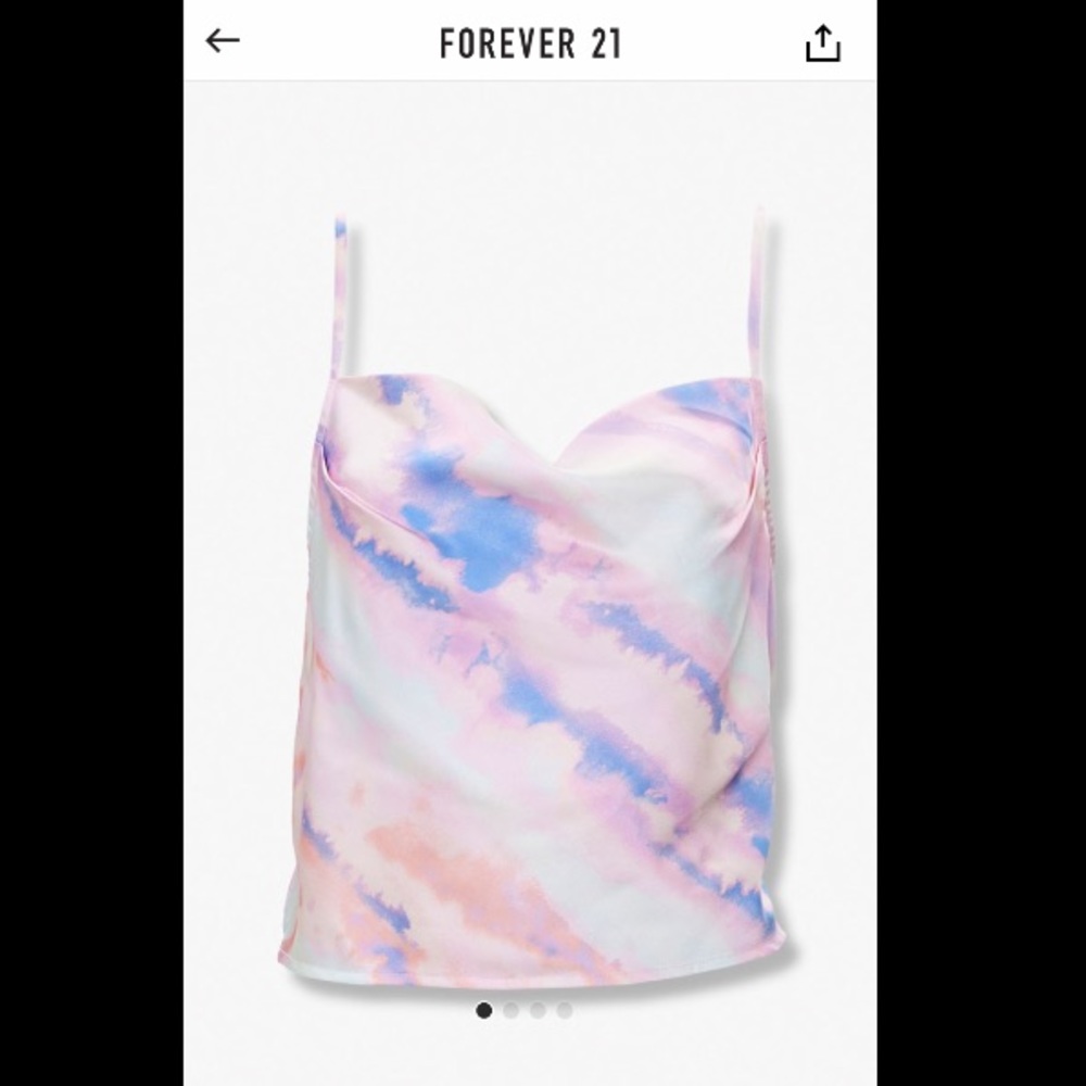 Watercolor Satin Cami